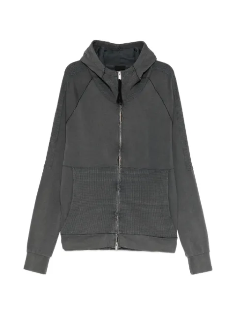 Thom Krom panelled zip-fastening hoodie