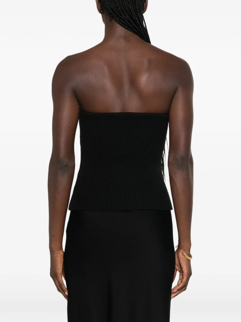 Jil Sander Strapless top Zwart