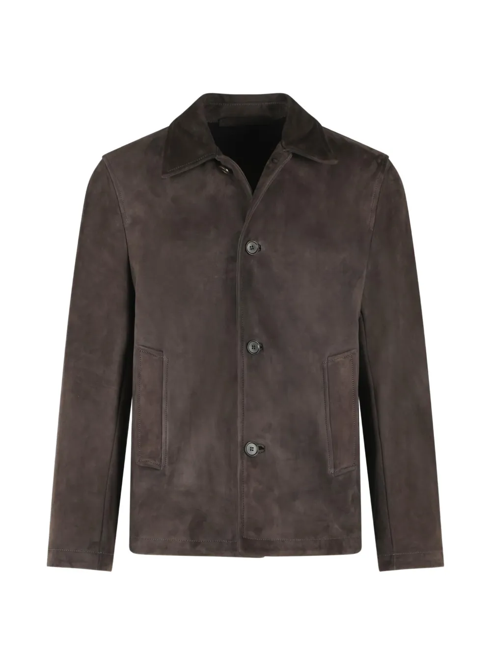 Salvatore Santoro suede button-up jacket - Marrone