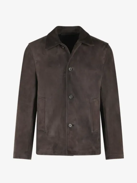 Salvatore Santoro suede button-up jacket