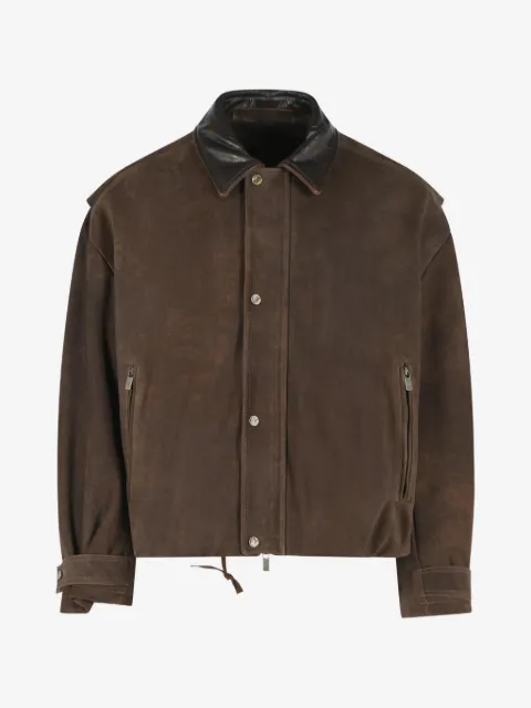 Salvatore Santoro oversized leather jacket
