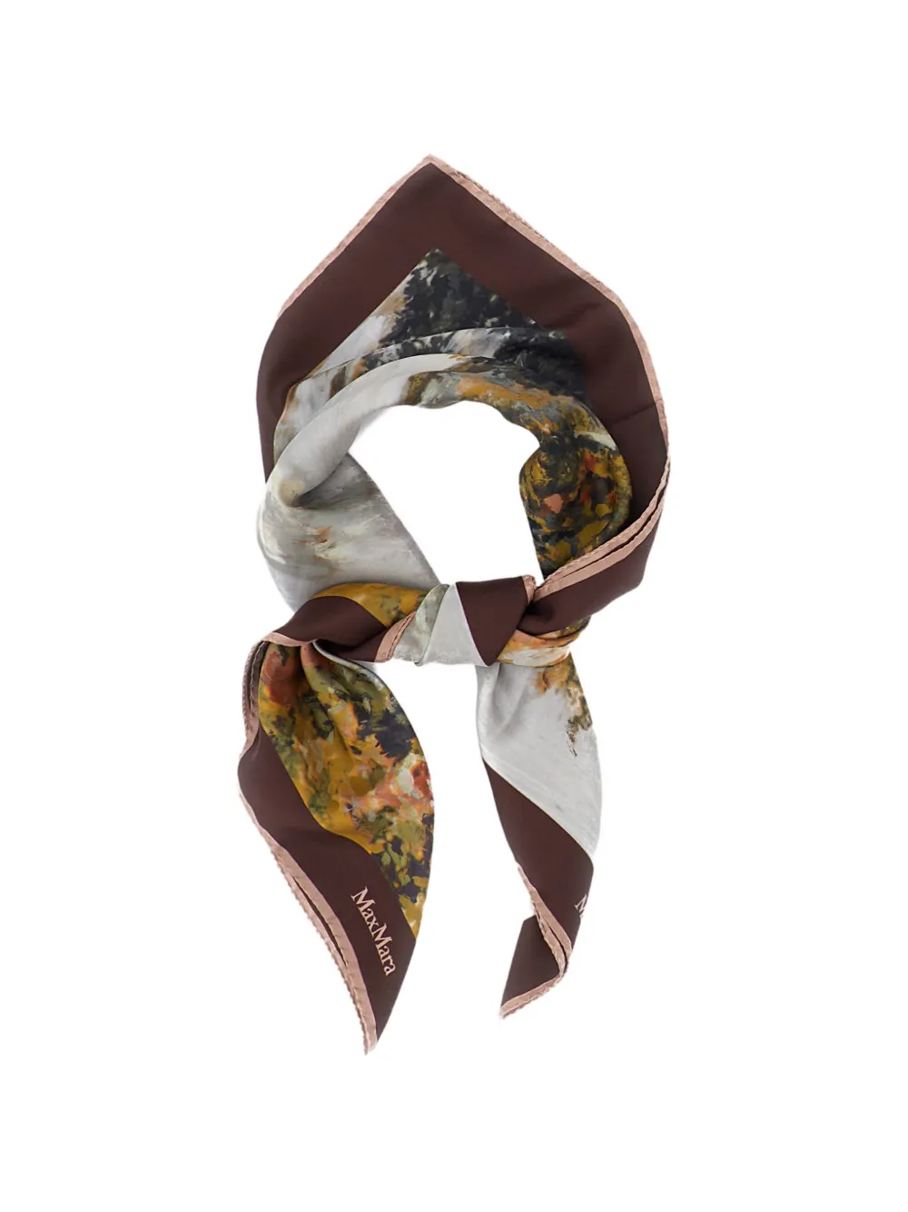 Max Mara Sjaal met print Bruin