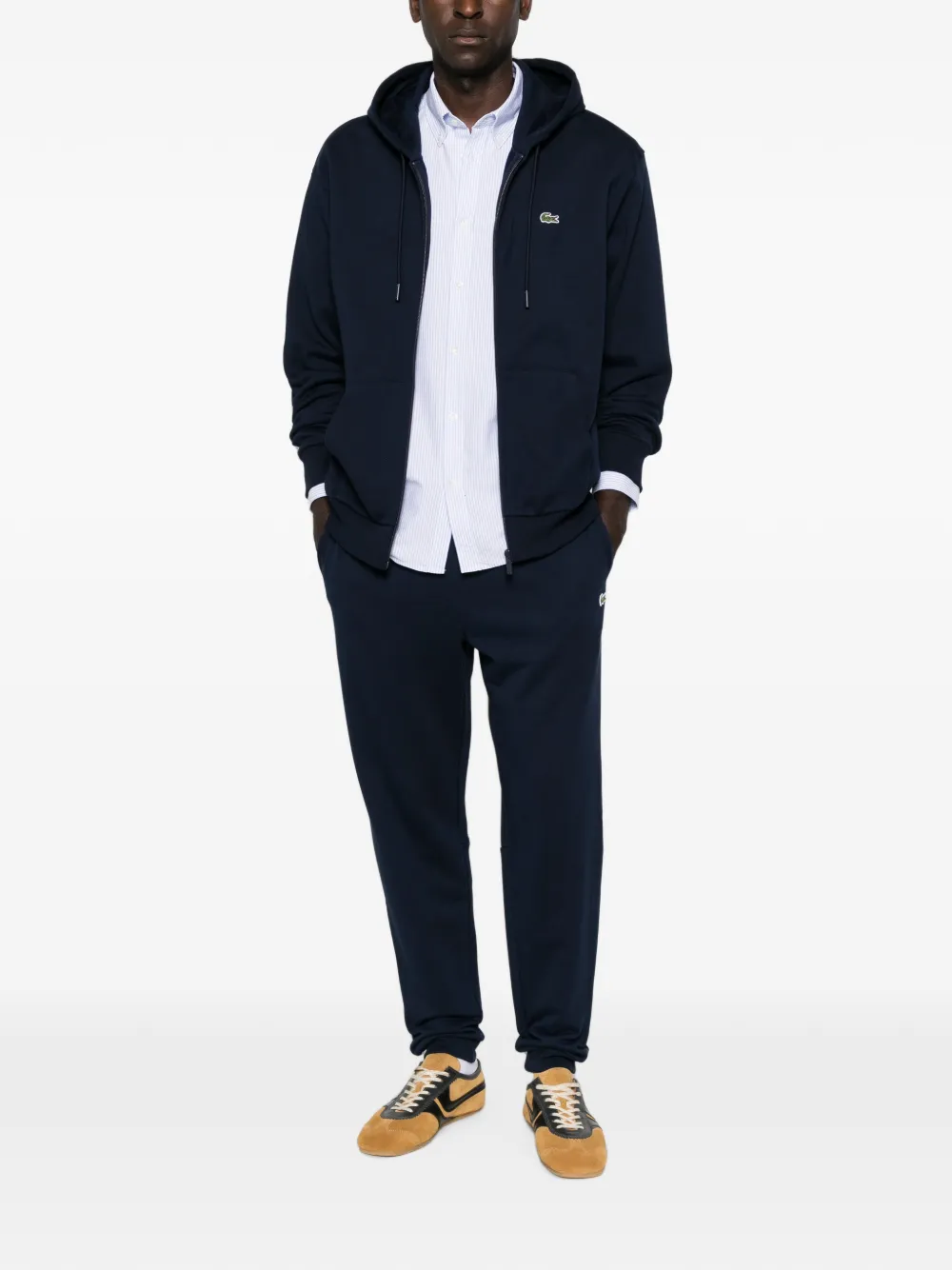 Lacoste Hoodie met logopatch Blauw