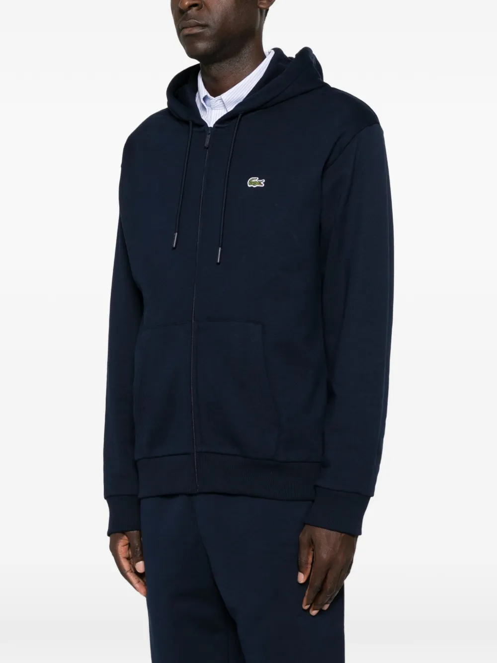 Lacoste Hoodie met logopatch Blauw