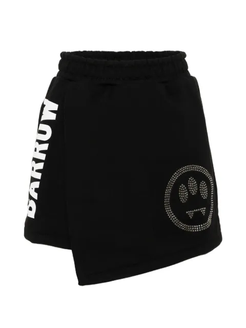 Barrow kids logo-print wrap-effect skirt
