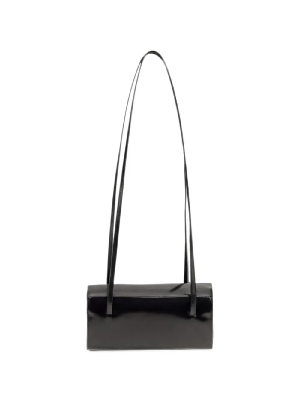 FANE mini Mie leather shoulder bag - Schwarz