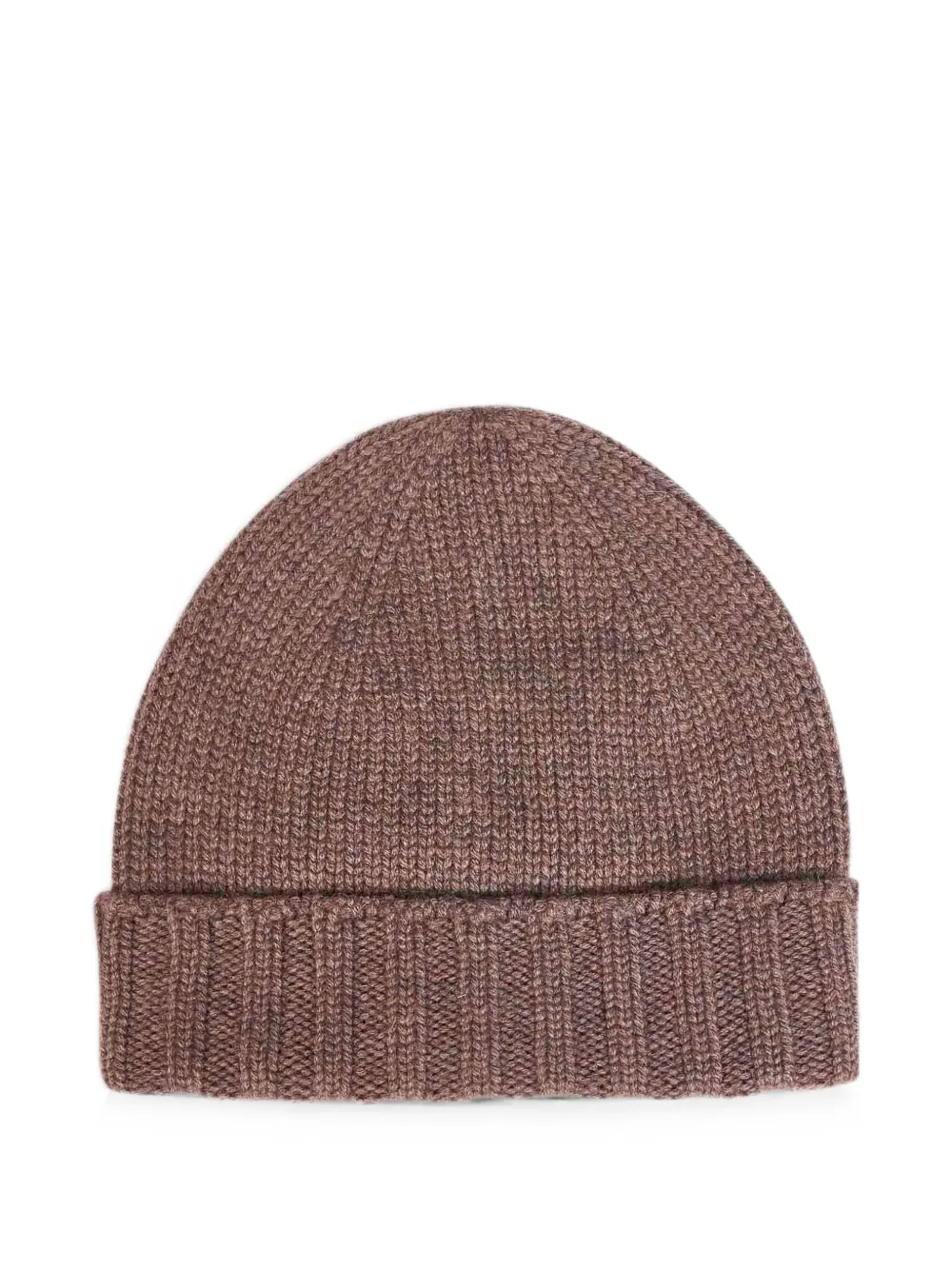 D4.0 ribbed-knit wool beanie hat - Braun