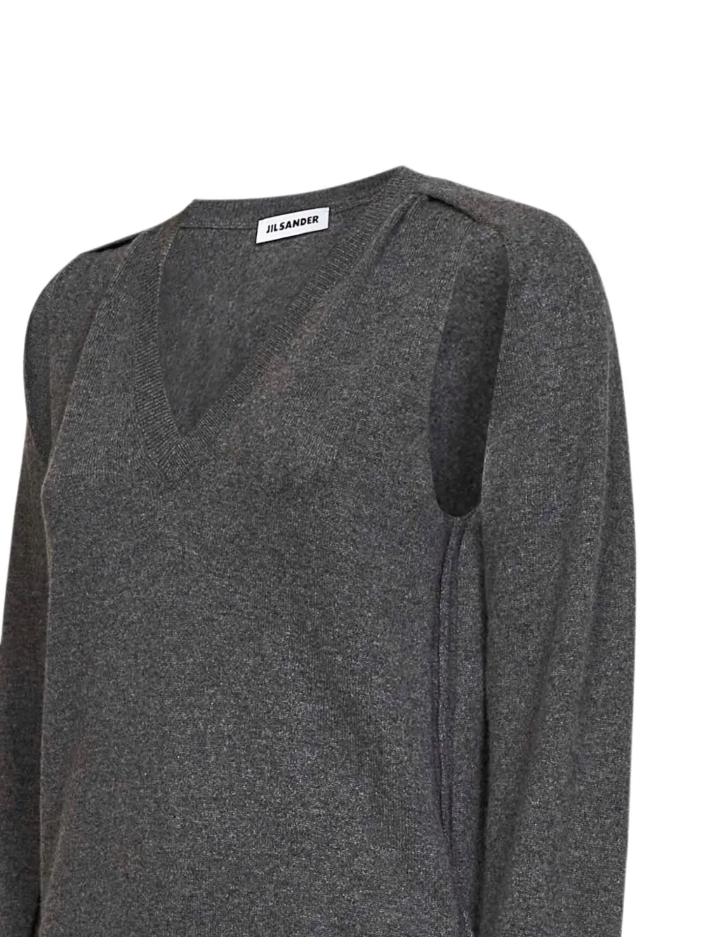 Jil Sander Trui met V-hals Grijs
