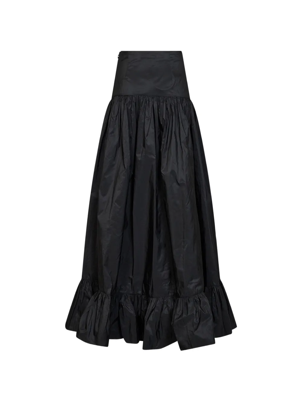 Alina Gesmockte maxi-rok Zwart