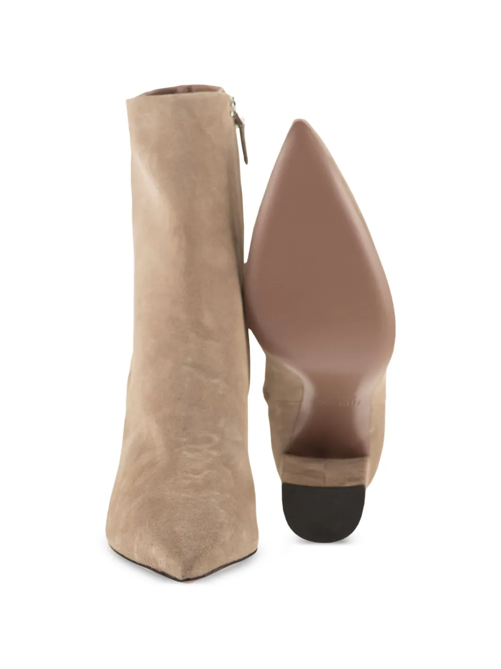 Paris Texas Anja pointed-toe ankle boots Beige