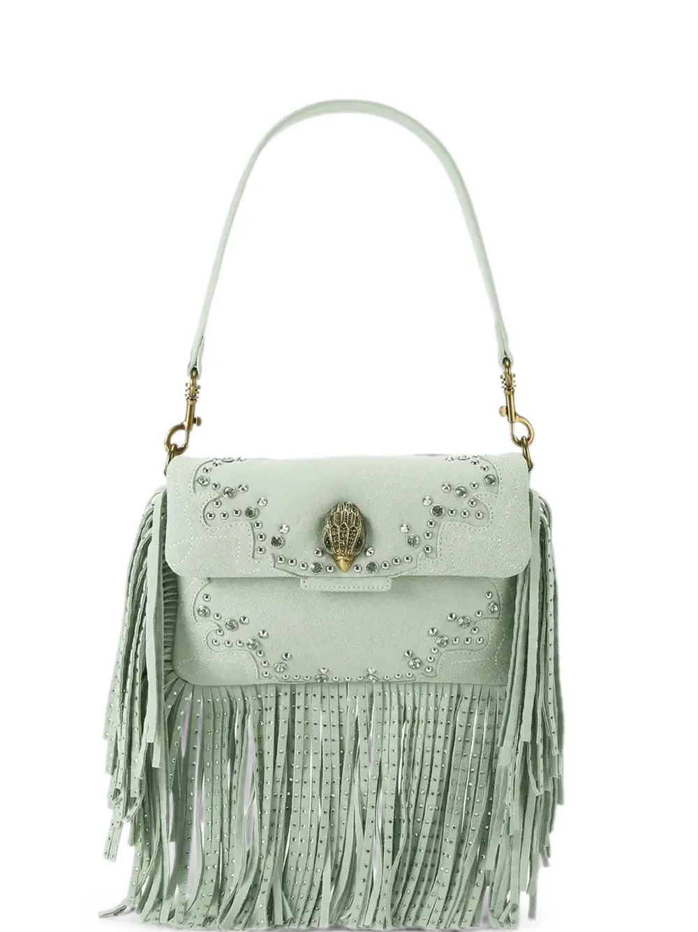 Kurt Geiger London Oxford fringe shoulder bag - Verde