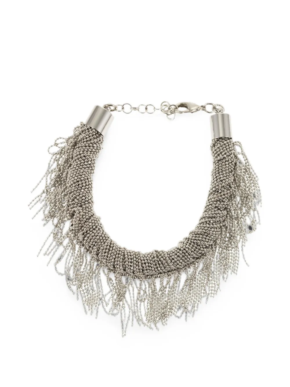 Fabiana Filippi multi-strand fringe necklace - Silber
