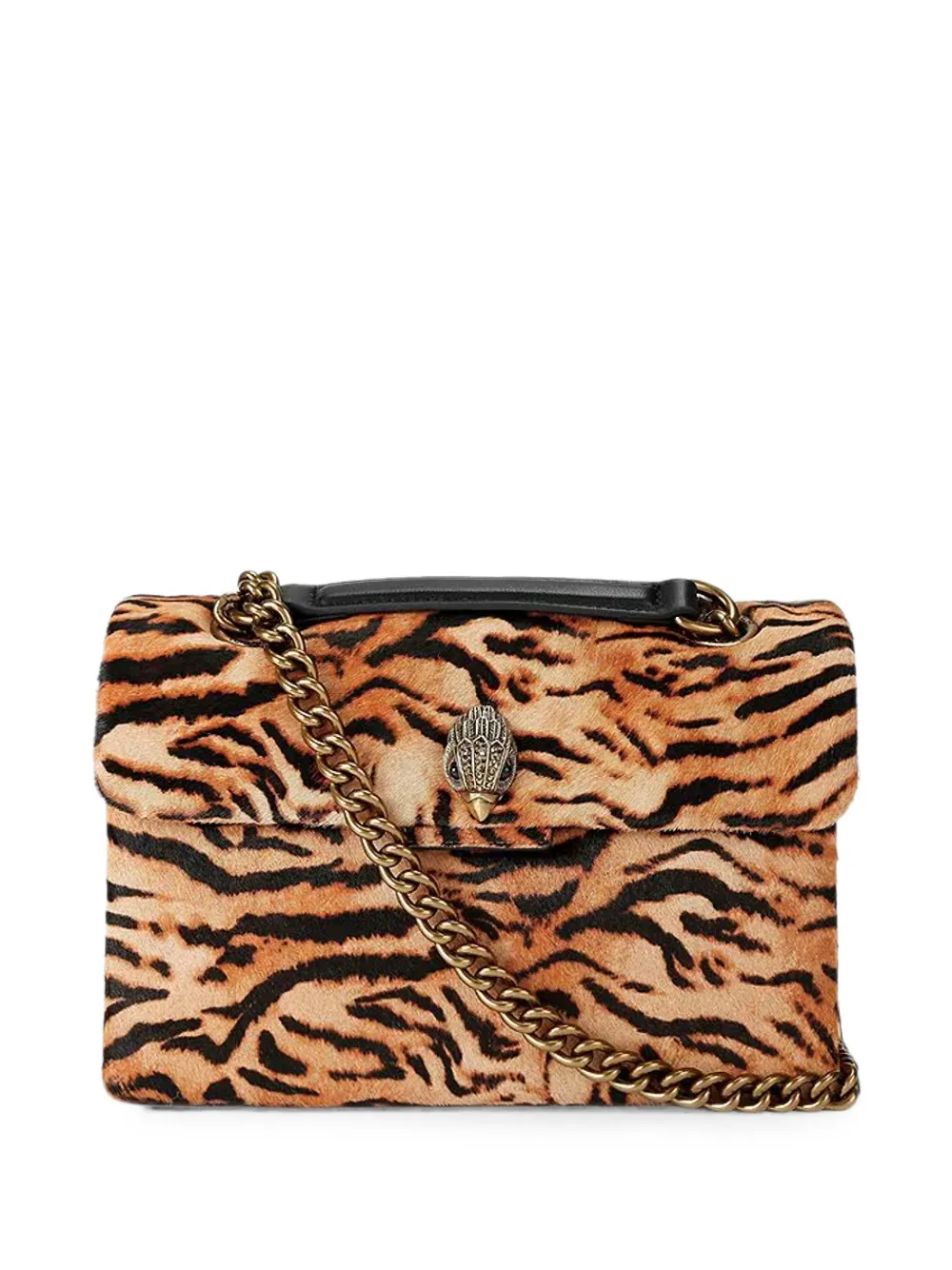 Kurt Geiger London Kensington tiger-print shoulder bag - Braun