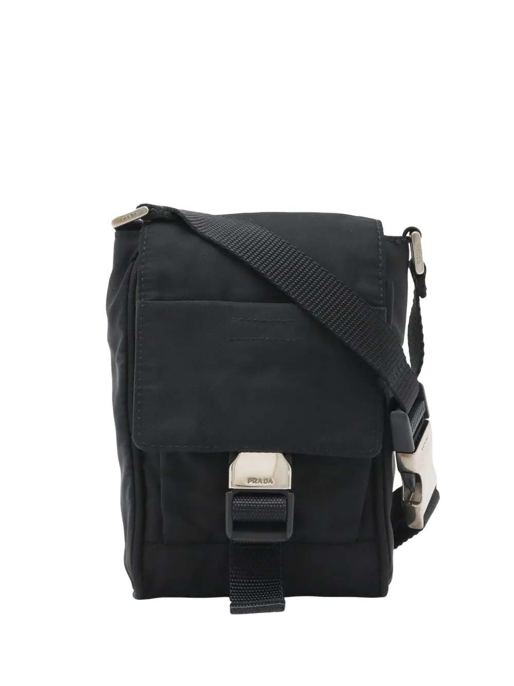 Prada Pre-Owned 2000-2013 Tessuto Buckle Messenger Bag crossbody bag - Schwarz