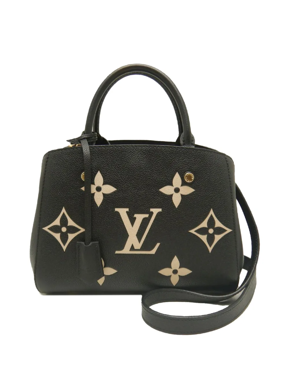 Louis Vuitton Pre-Owned 2021-2026 Bicolor Monogram Empreinte Giant Montaigne BB satchel - Schwarz