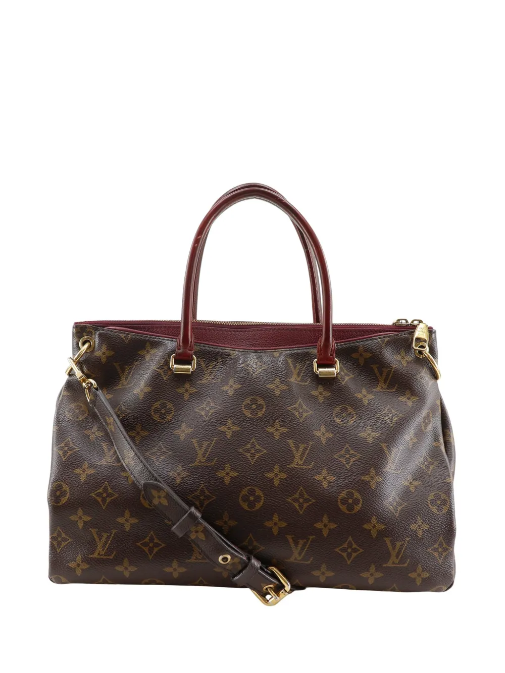 Louis Vuitton Pre-Owned 2014 Monogram Pallas MM satchel - Marrone
