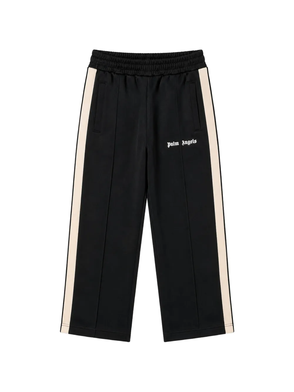 Palm Angels Kids logo-print side-stripe track pants - Nero