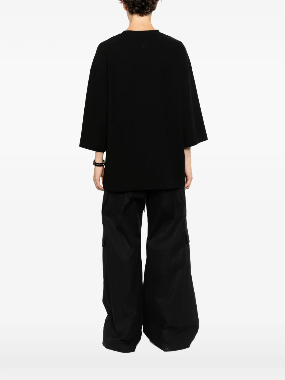 Thom Krom T-shirt met verlaagde schouders Zwart