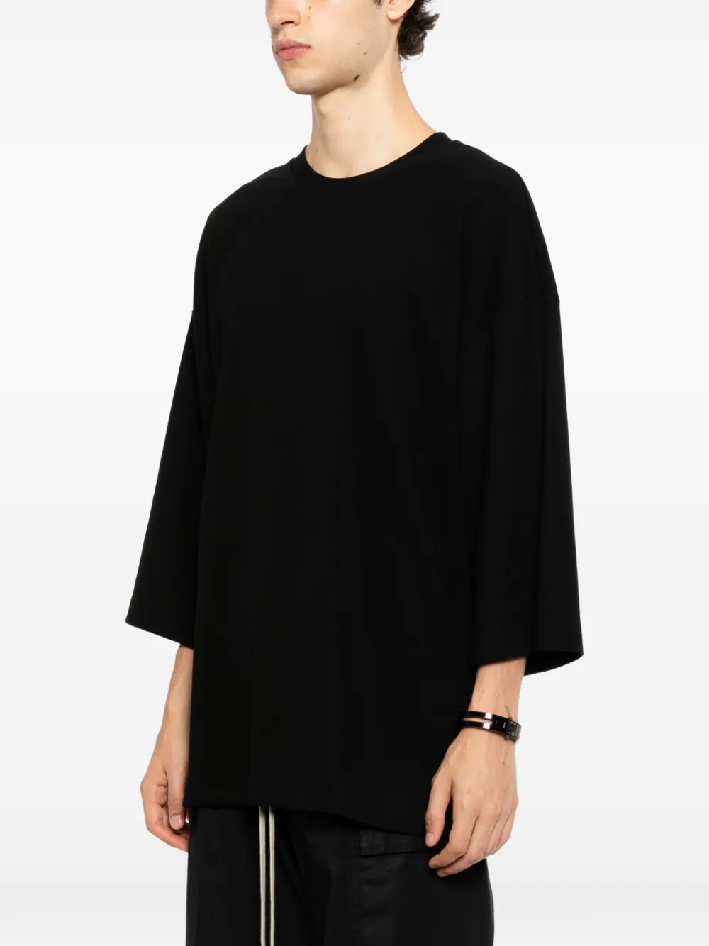 Thom Krom T-shirt met verlaagde schouders Zwart