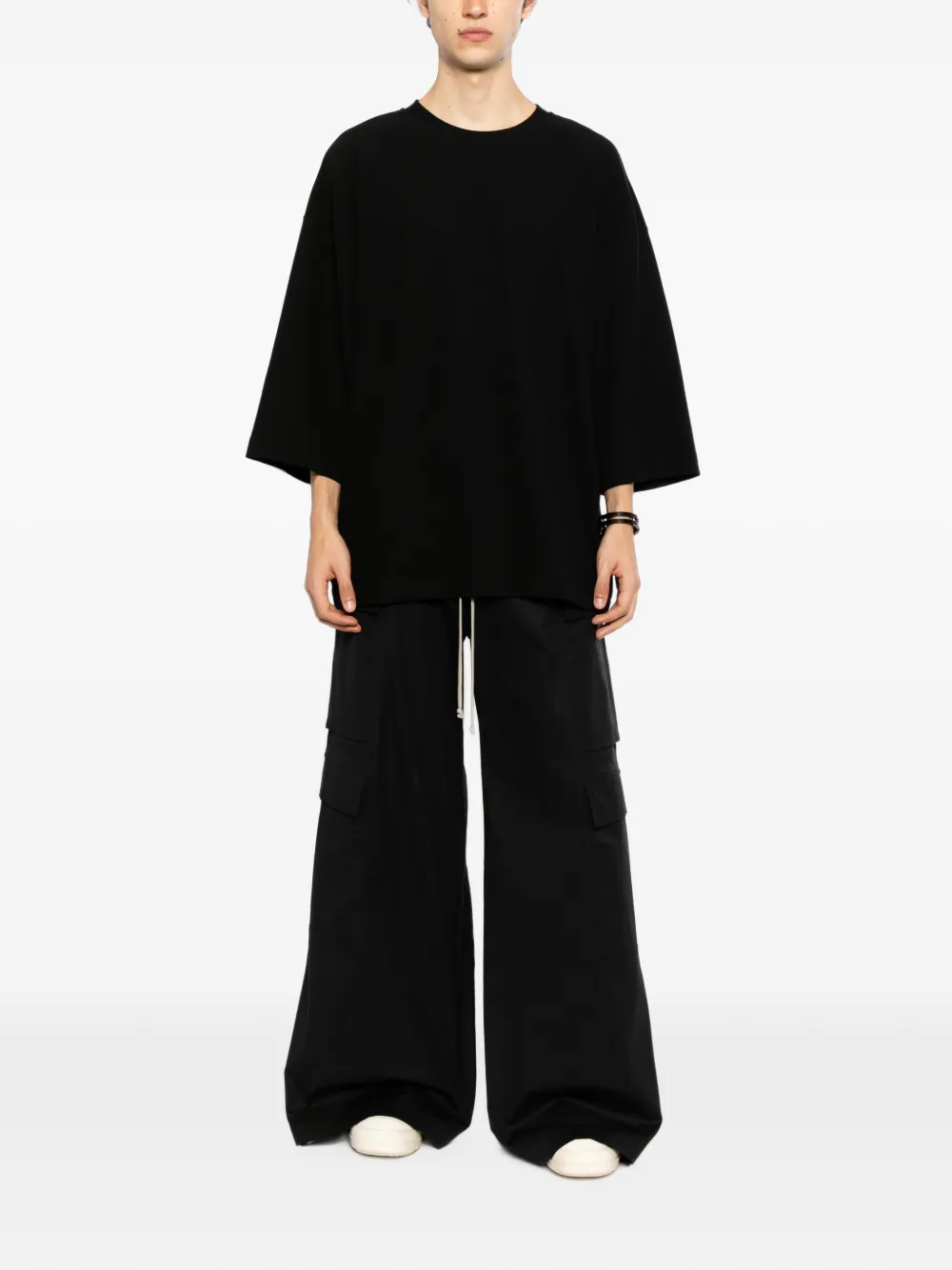Thom Krom T-shirt met verlaagde schouders Zwart