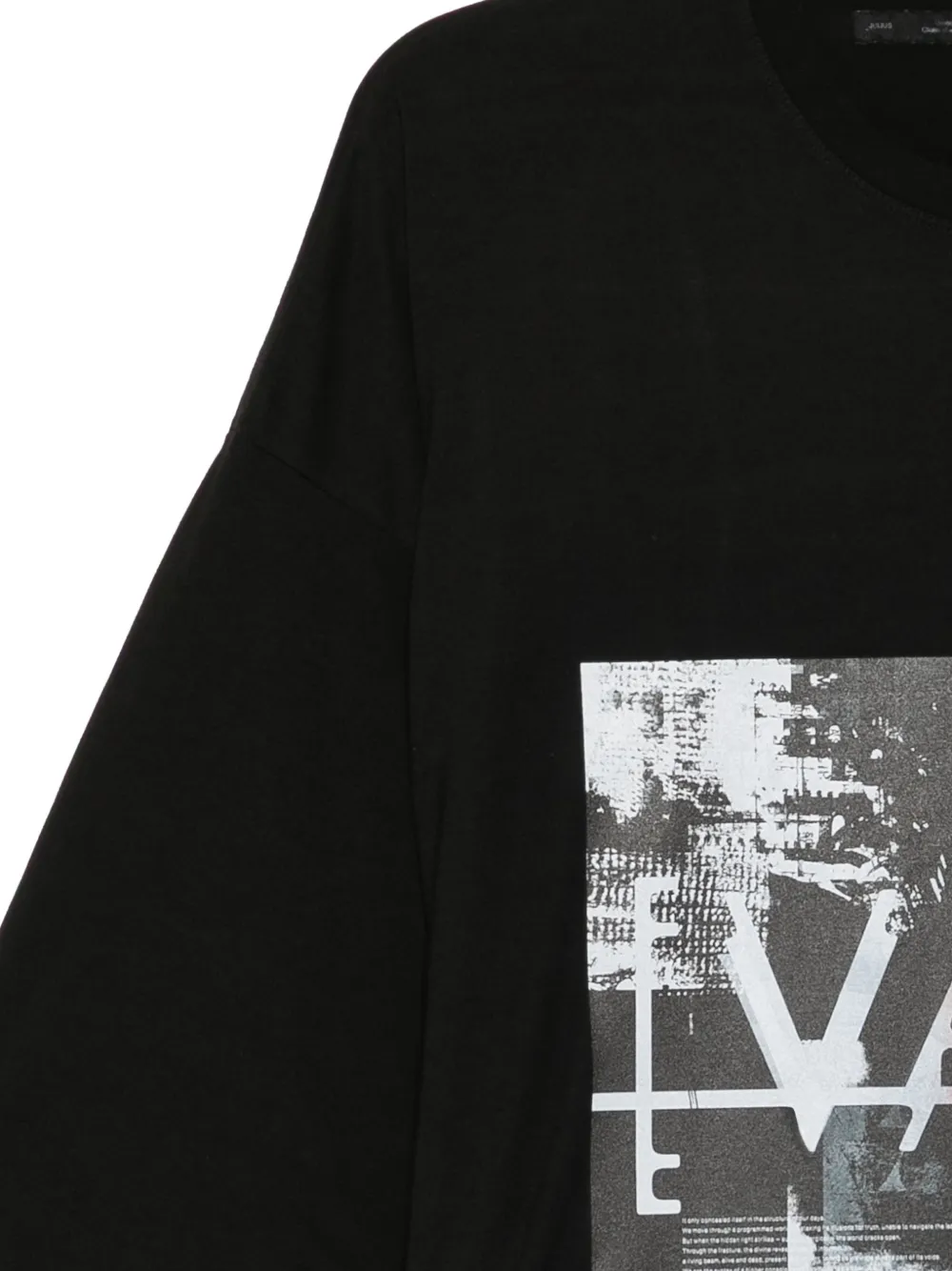 Julius Valis Over T-shirt Zwart