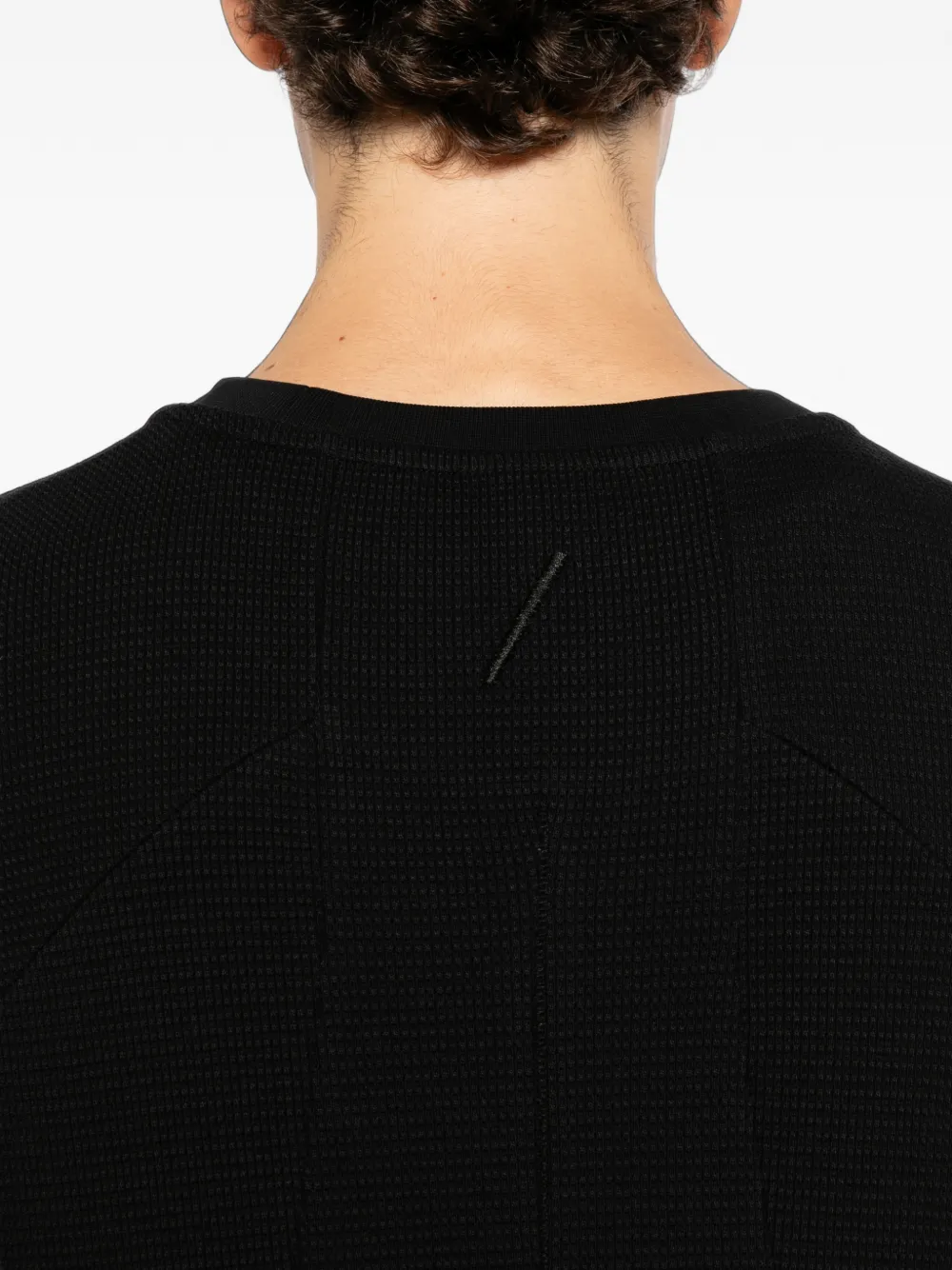 Thom Krom Mouwloze sweater met vlakken Zwart