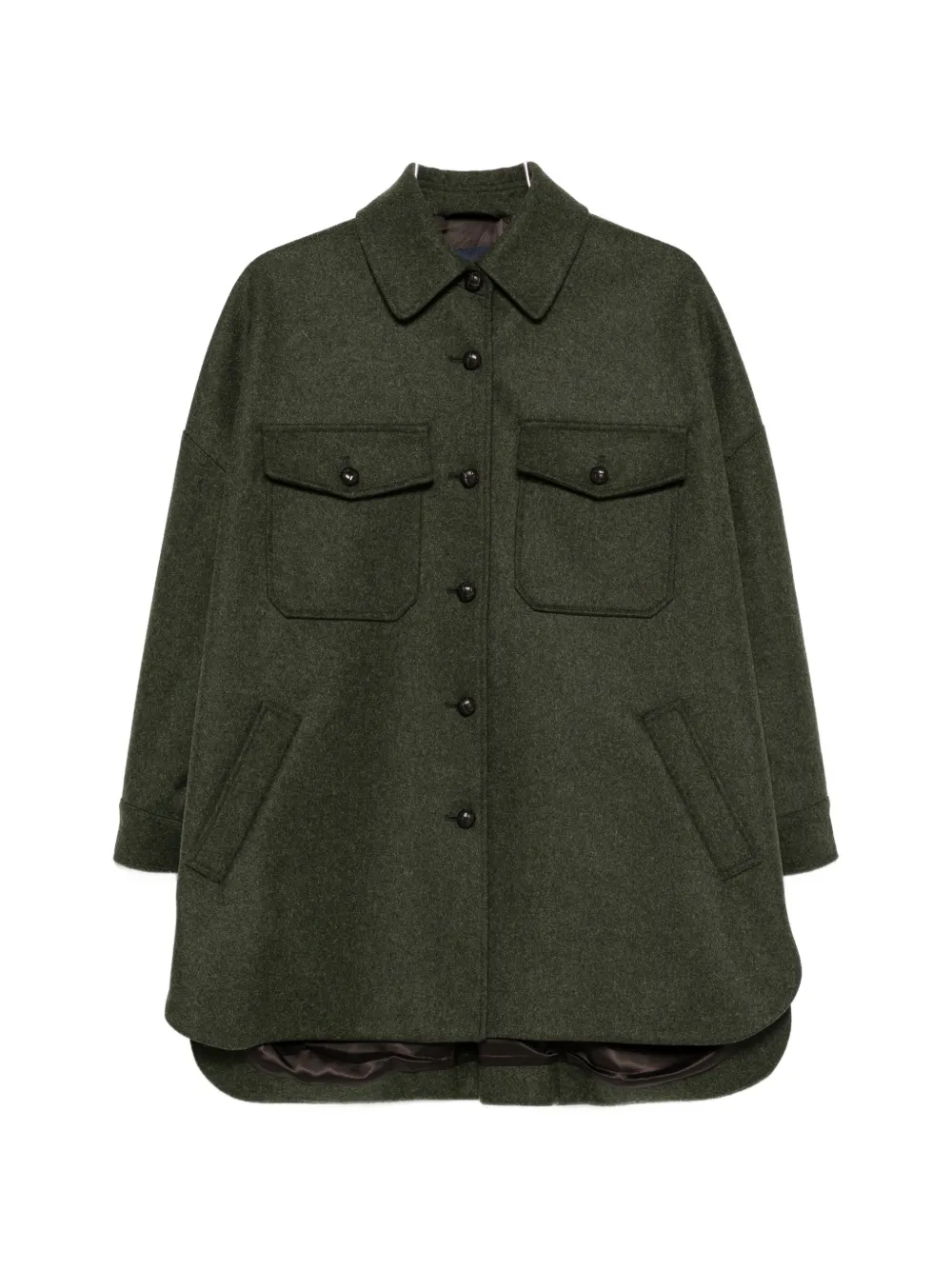 SCHNEIDERS button-fastening single breasted coat - Grün