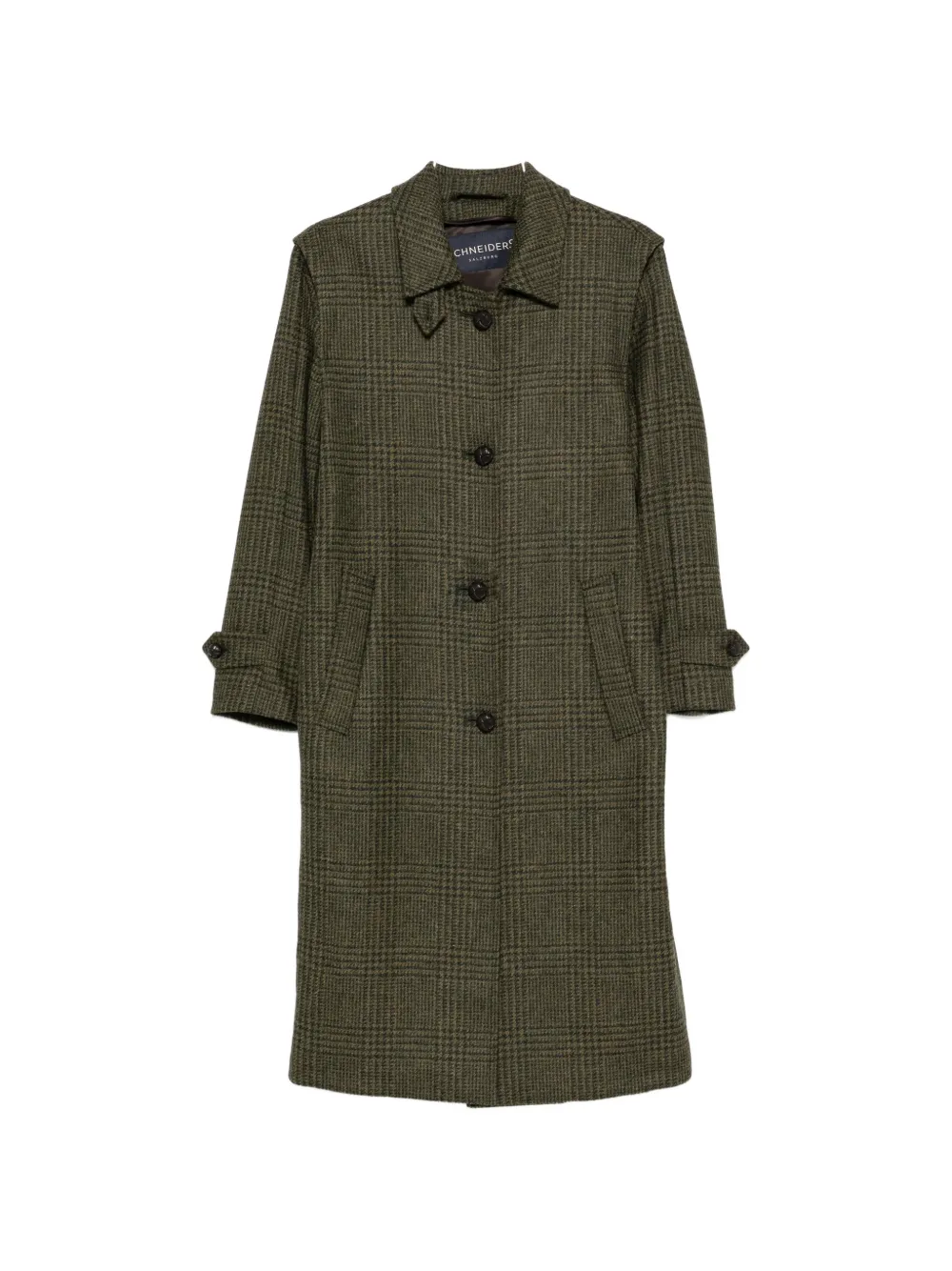 SCHNEIDERS Lena Prince of Wales check coat - Grün