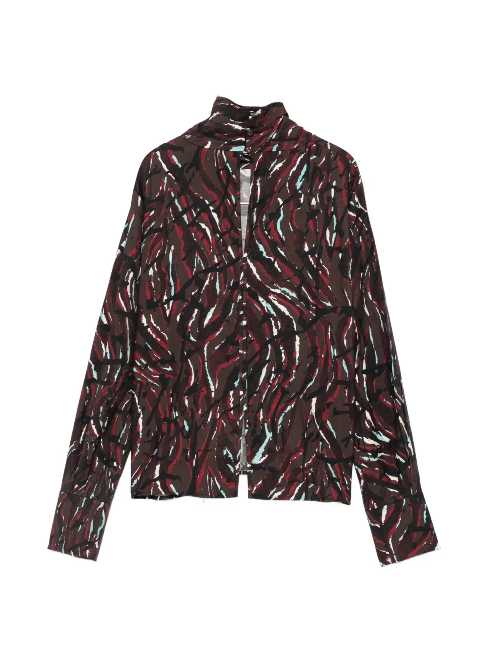 Proenza Schouler White Label Trainingsjack met abstracte print Bruin