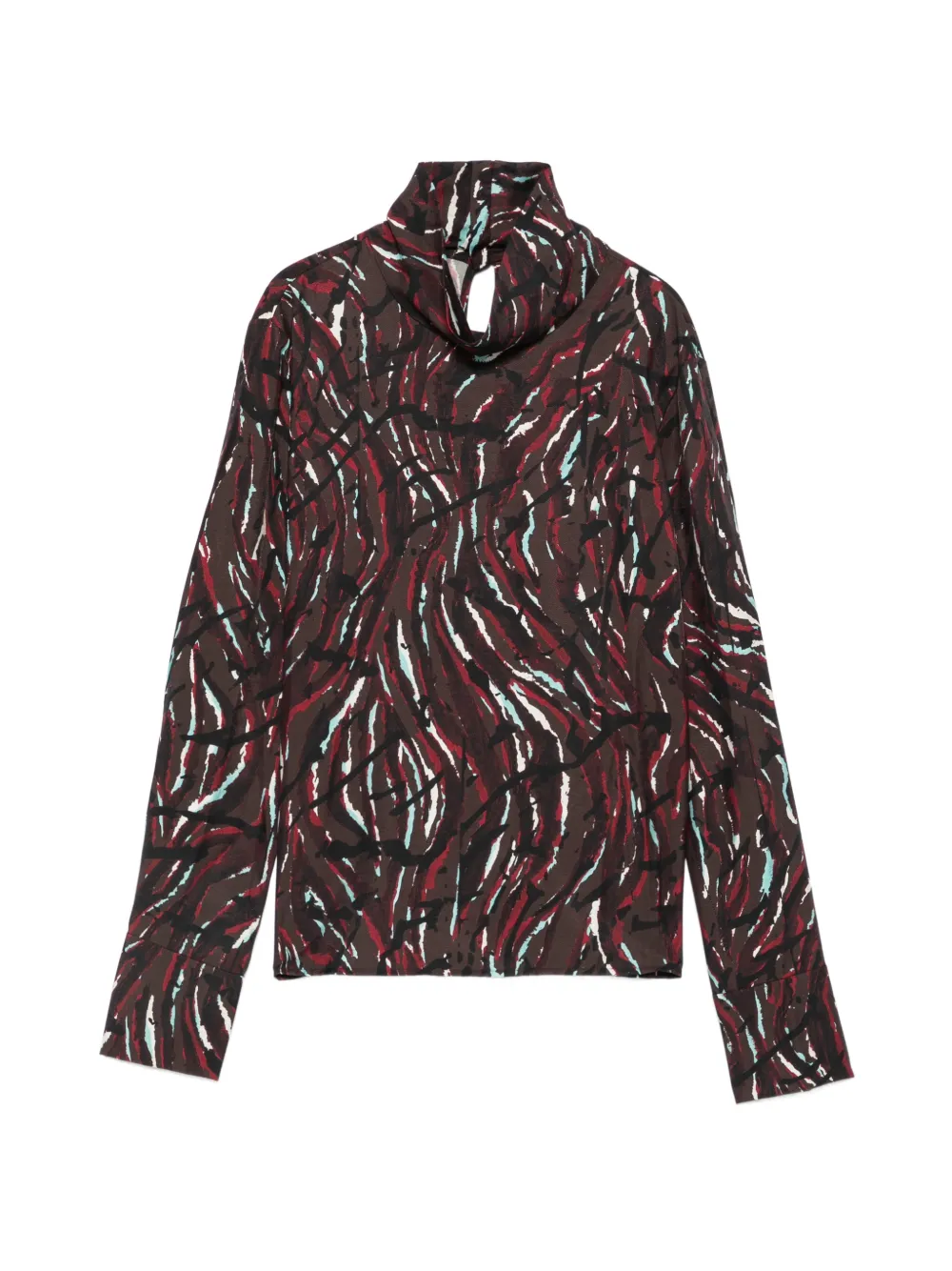 Proenza Schouler White Label abstract-print high-neck top