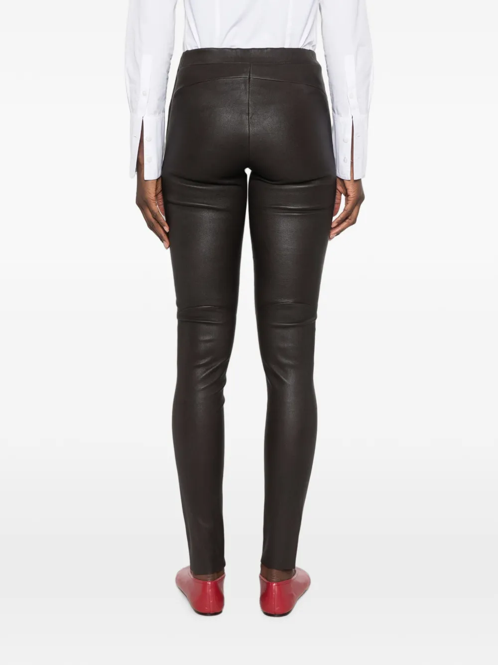 Arma Roche leren legging Bruin