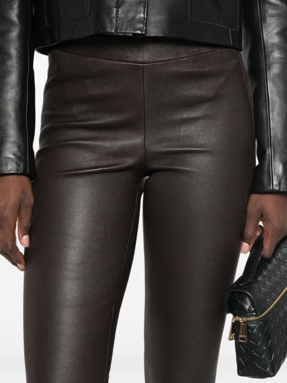 Arma Roche leren legging Bruin