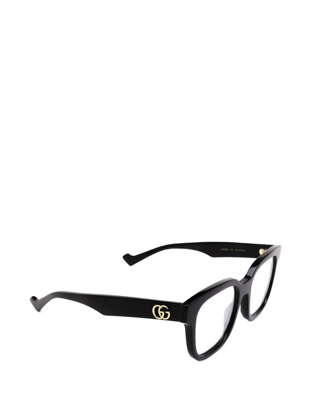 Gucci Eyewear Double G square-frame glasses Zwart