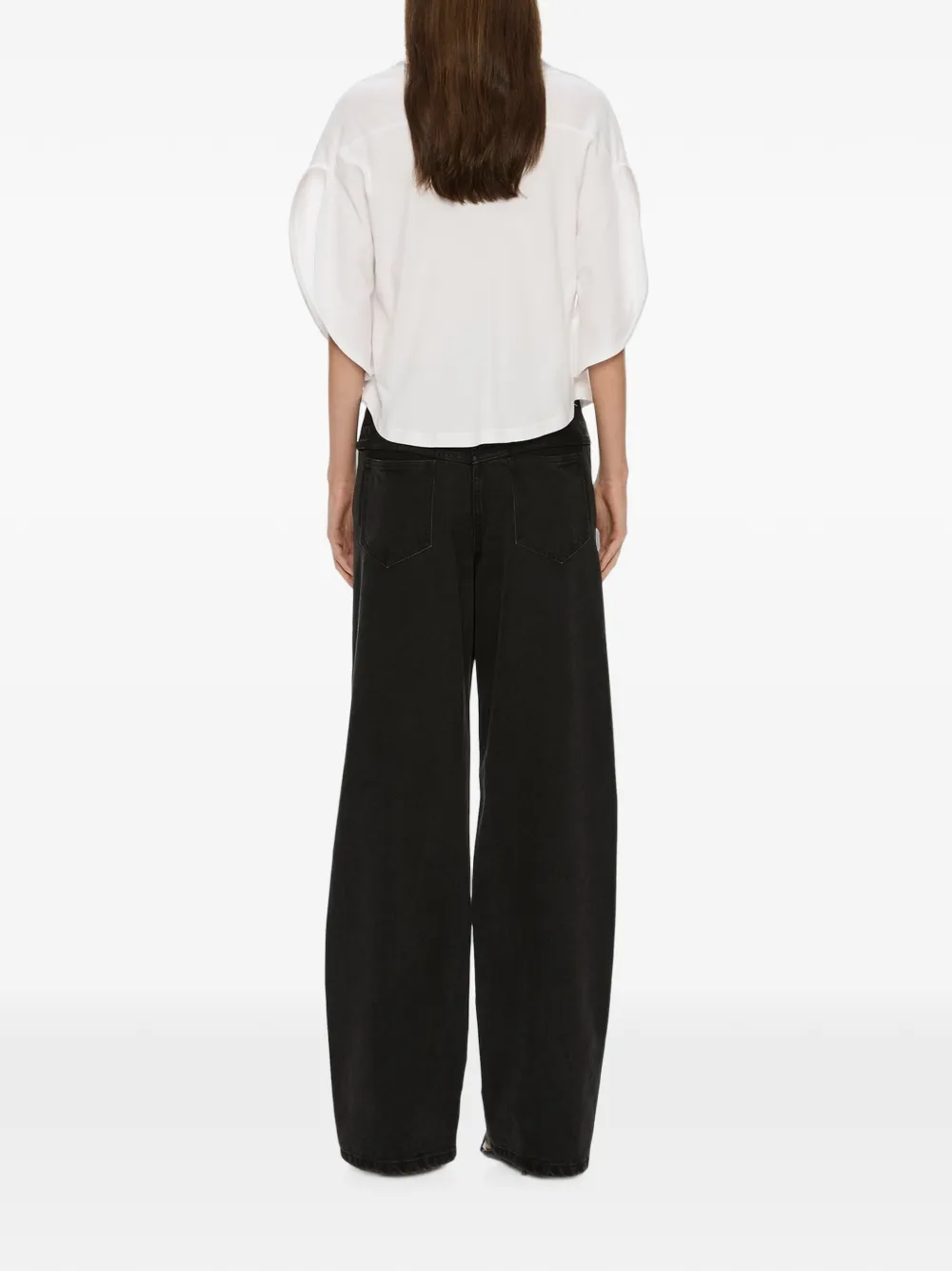Christopher Esber Troy Deconstruct leather trousers Zwart