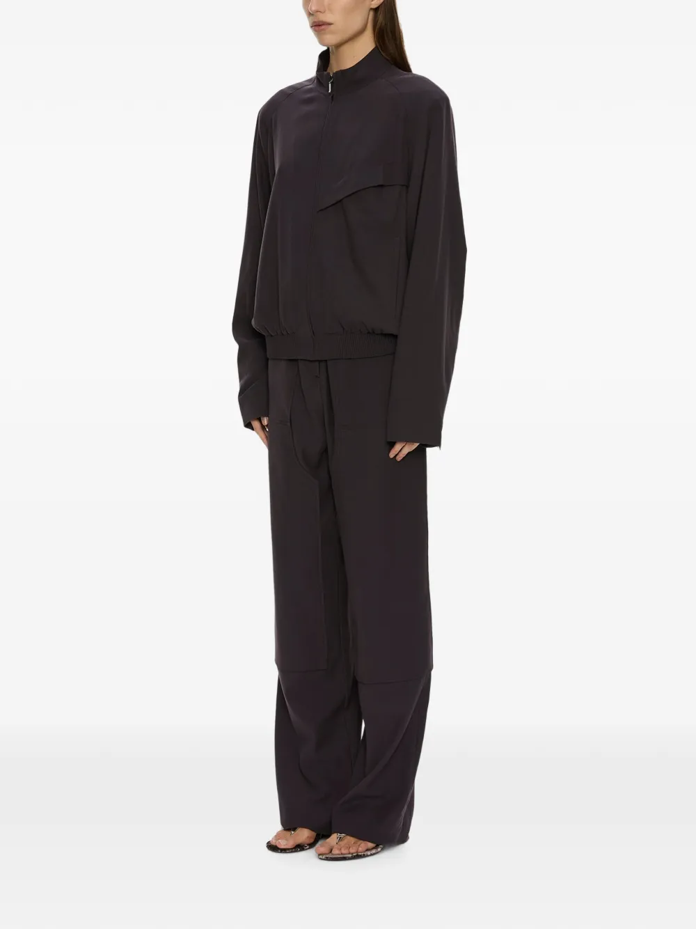 Christopher Esber utility twill straight trousers Zwart