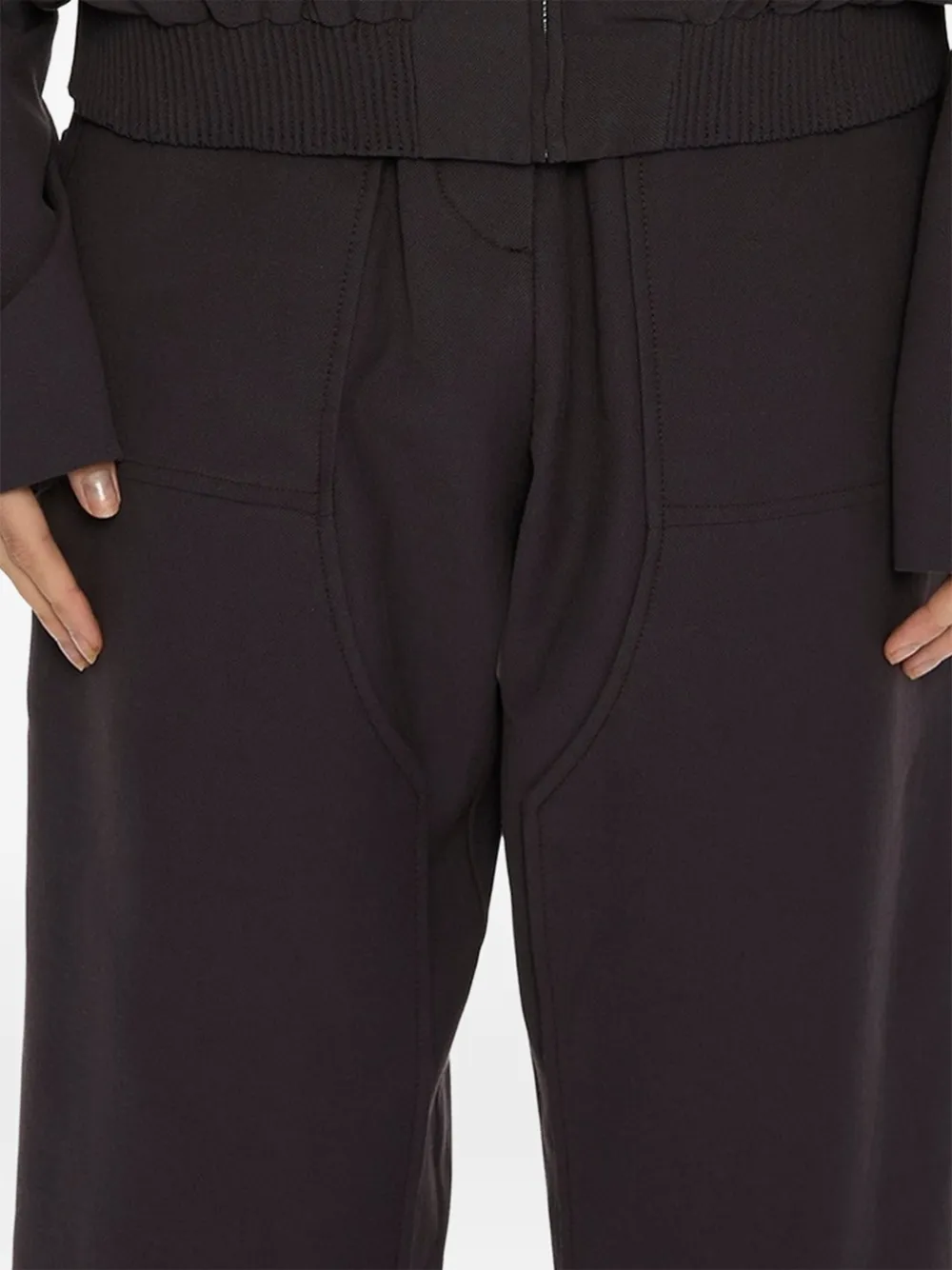 Christopher Esber utility twill straight trousers Zwart