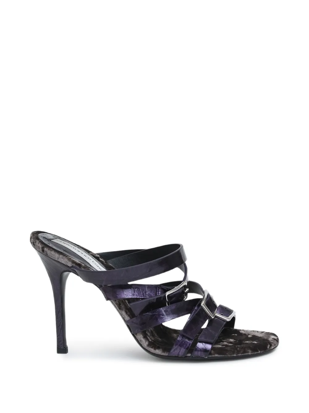 Christopher Esber Buckled Strappy Sandals In Purple