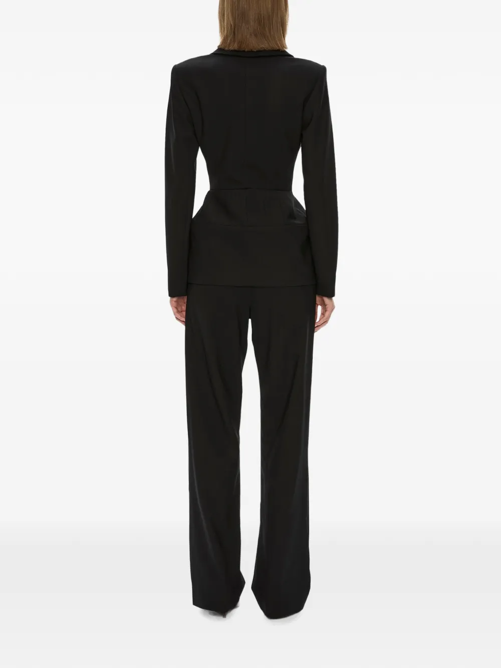 Christopher Esber Lea blazer met peplum-taille Zwart