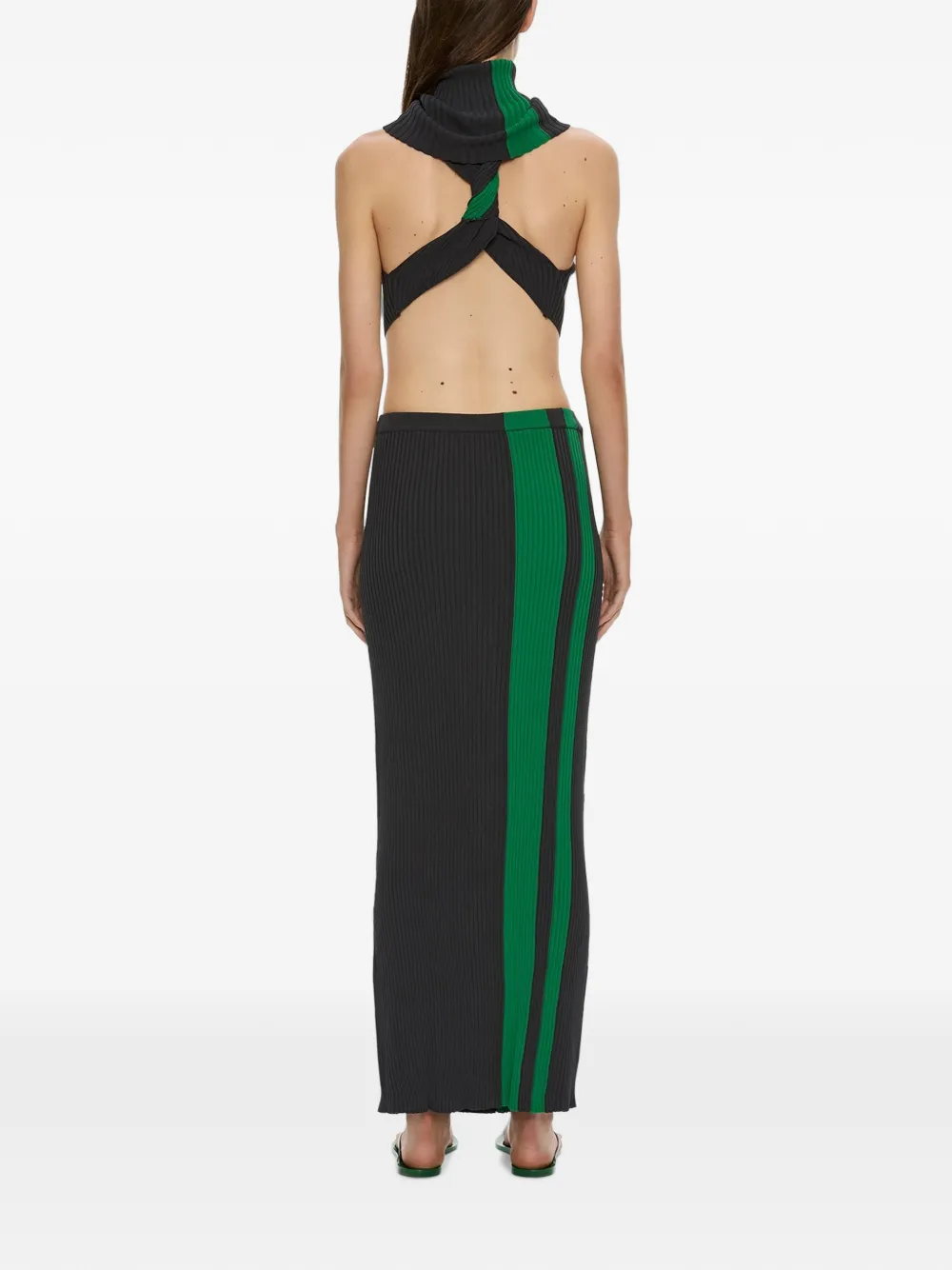 Christopher Esber Mach Stripe tank top Zwart