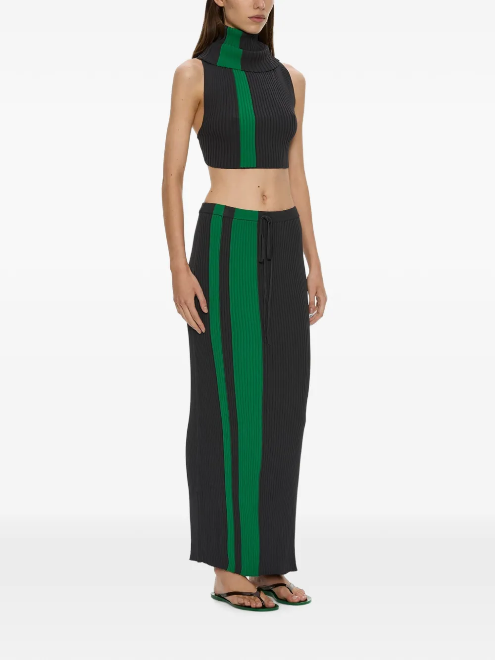 Christopher Esber Mach Stripe tank top Zwart