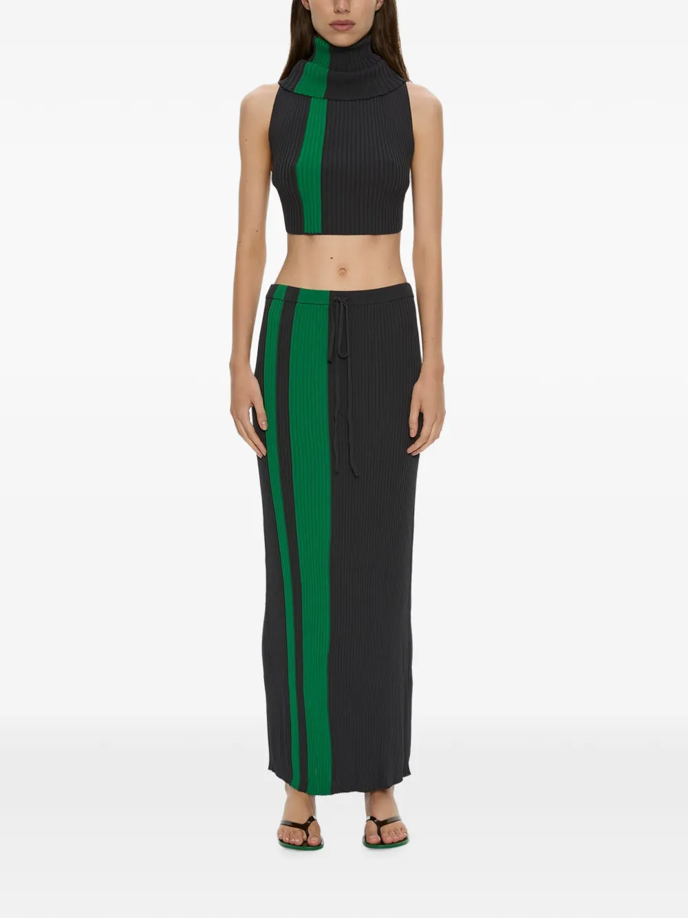 Christopher Esber Mach Stripe tank top Zwart