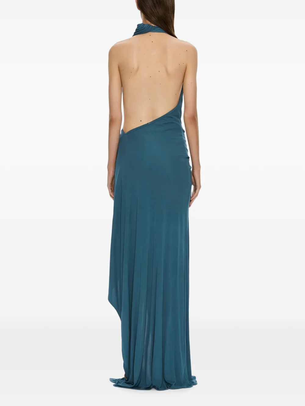 Christopher Esber Spire Cascade maxi-dress Blauw