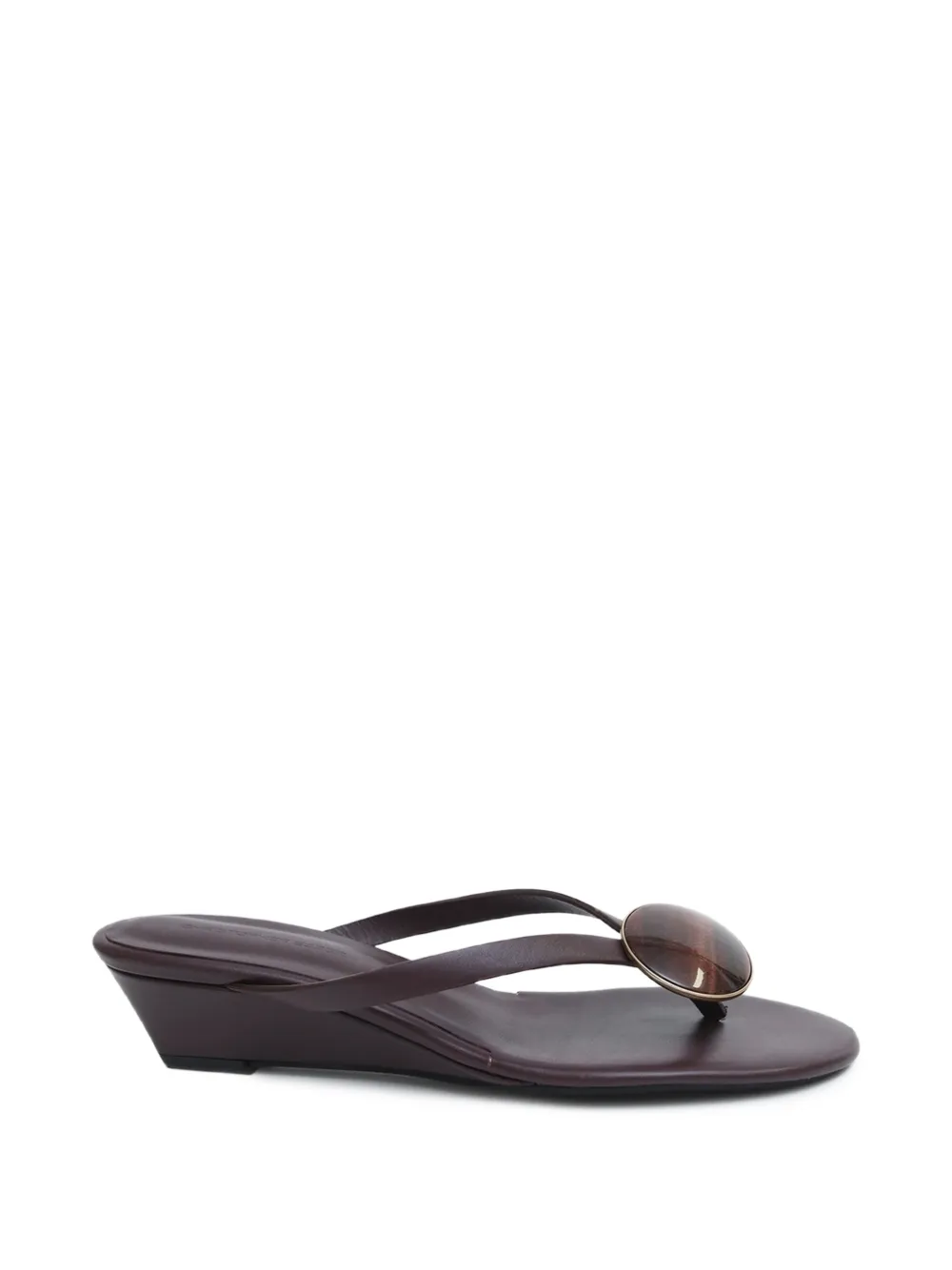 Christopher Esber Sandali Aura con zeppa - Marrone