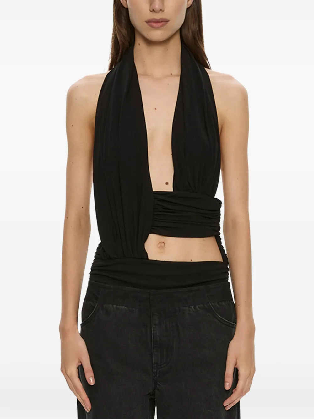 Christopher Esber draped cut-out top