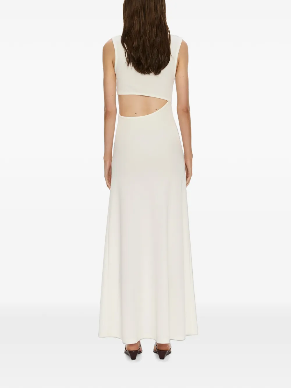 Christopher Esber Spiral Crystal maxi-dress met uitgesneden details Wit