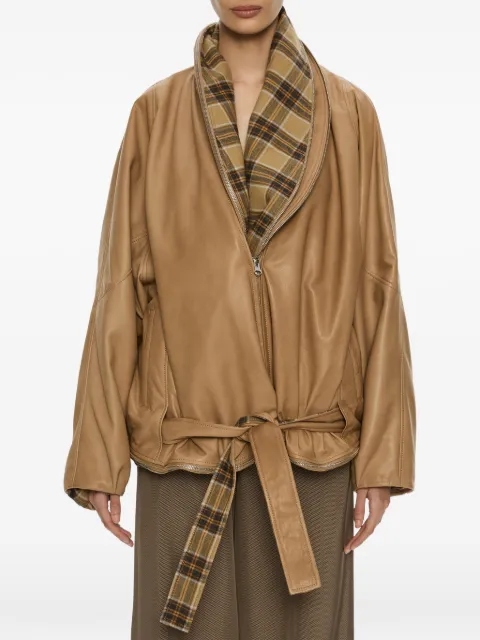 Christopher Esber Mercer double leather jacket
