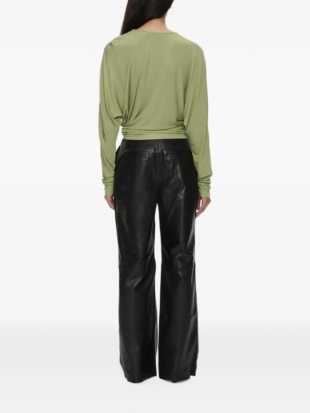Christopher Esber T-shirt met uitgesneden details Groen