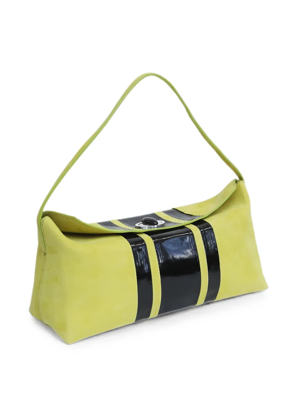 Christopher Esber Doba Quartz Turnlock Shoulder Bag in Yellow, view 3