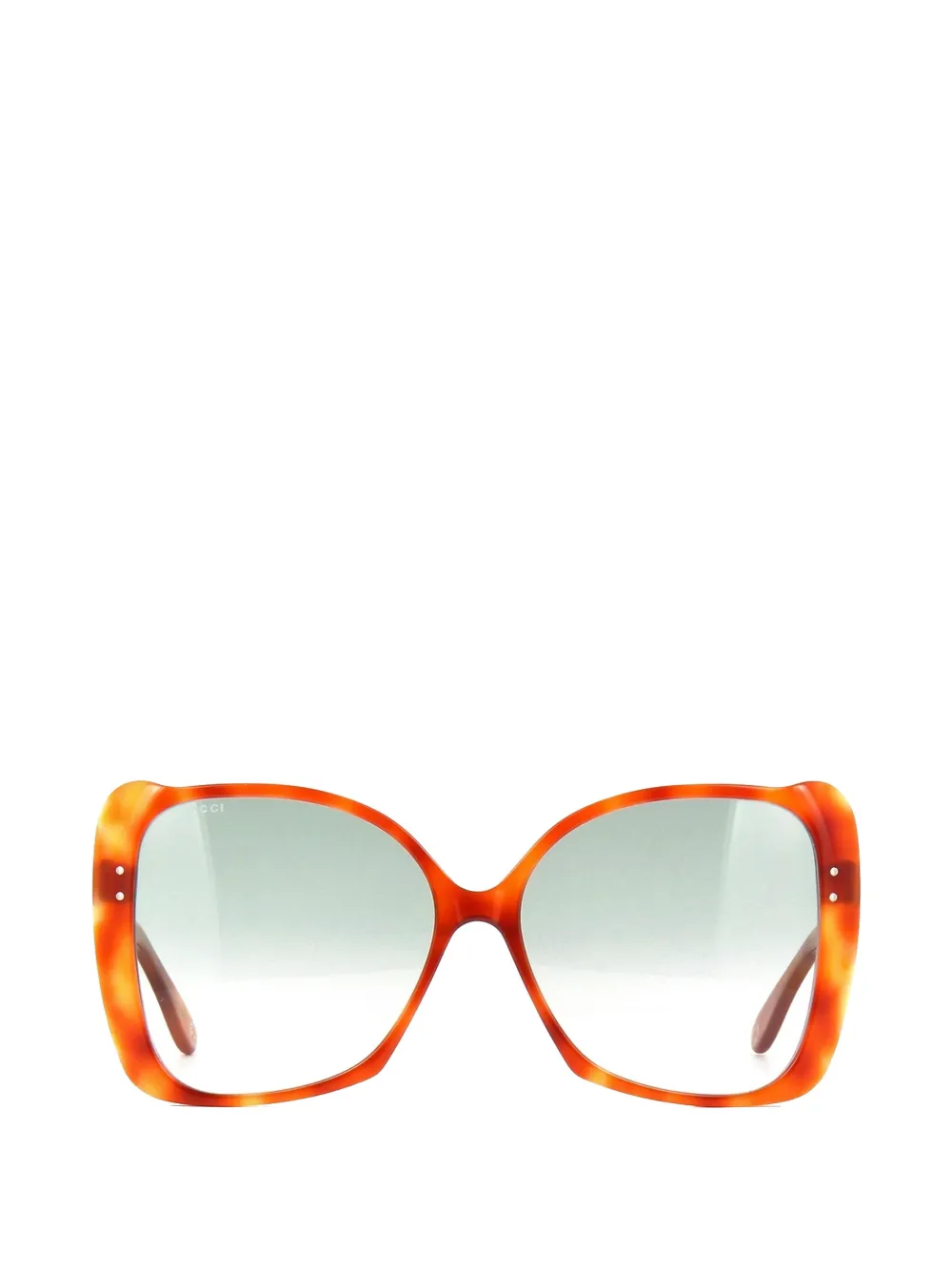 Gucci Eyewear GG0471S oversized tortoiseshell-effect sunglasses - Arancione