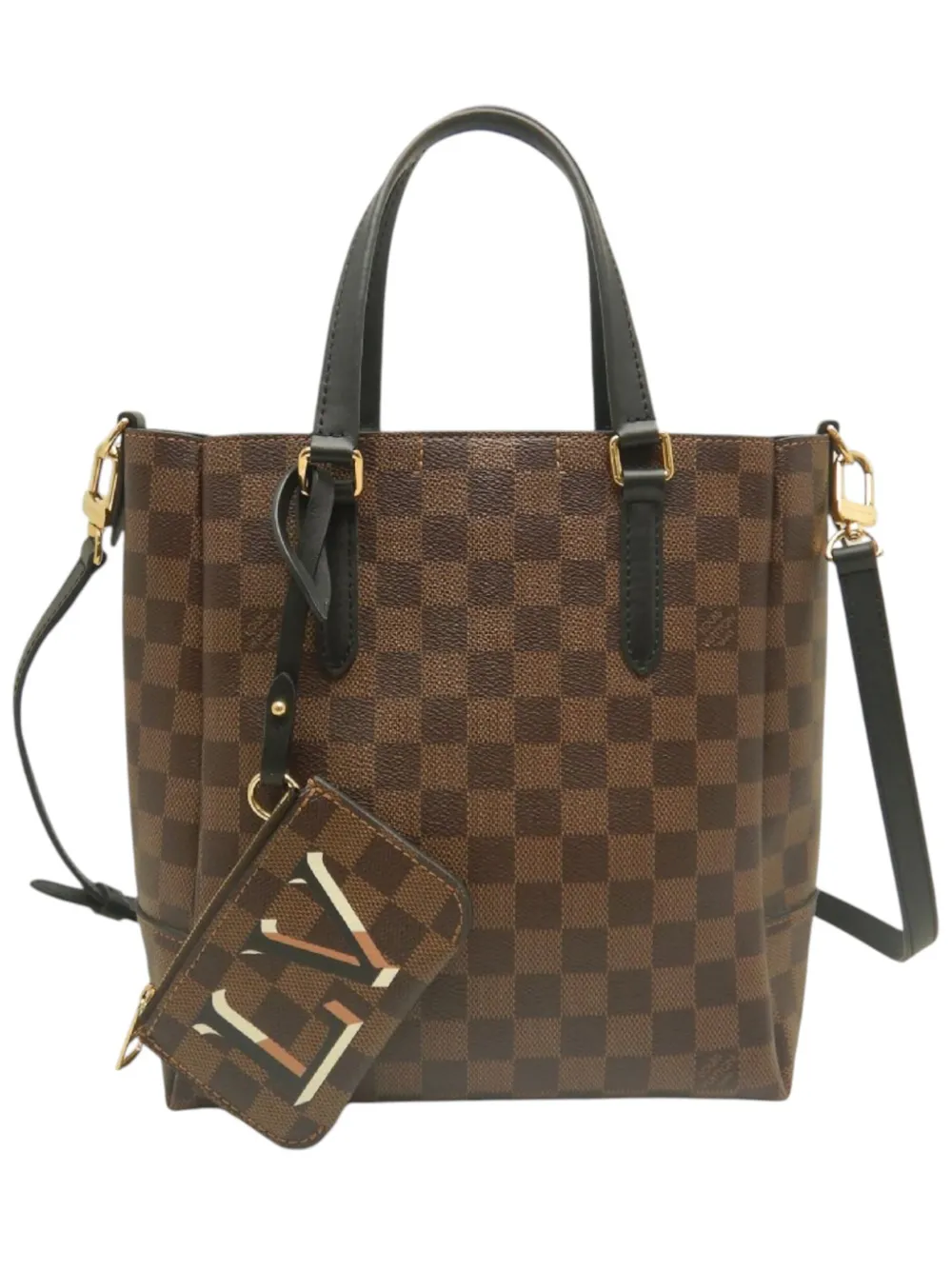 Louis Vuitton Pre-Owned 2020 Damier Ebene Belmont PM satchel - Schwarz